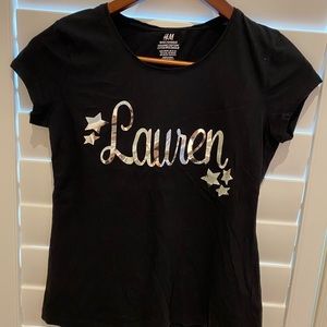 Custom made Lauren tshirt